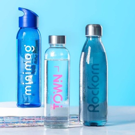 Gourde Éco-responsable et Personnalisée en Verre - Sunsox Matières : acier inoxydable Couleurs : rouge cadeau collaborateur prem