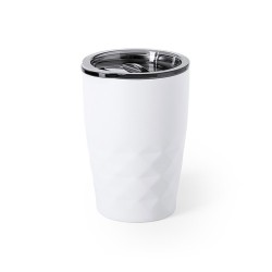Mug Isotherme Éco-responsable Personnalisé en Verre Thermique Blur Matières : acier inoxydable Couleurs : doré goodies entrepris