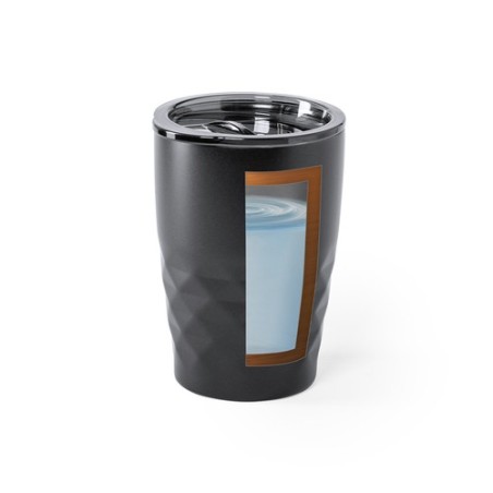 Mug Isotherme Éco-responsable Personnalisé en Verre Thermique Blur Matières : acier inoxydable Couleurs : noir objet publicitair