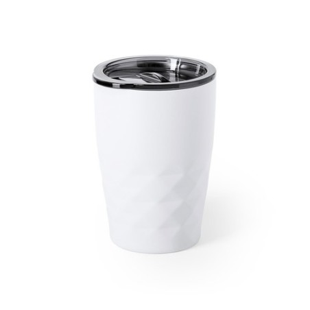Mug Isotherme Éco-responsable Personnalisé en Verre Thermique Blur Matières : acier inoxydable Couleurs : noir personnalisation 