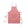 Tablier Éco-responsable et Pratique Personnalisé Pissek pas cher Matières : coton recyclé Couleurs : rouge personnalisable avec 