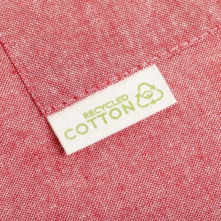 Tablier Éco-responsable et Pratique Personnalisé Pissek pas cher Matières : coton recyclé Couleurs : rouge goodies personnalisé 