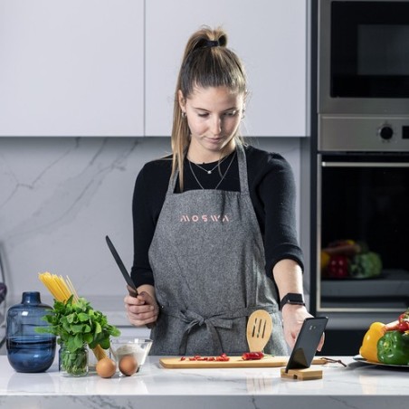 Tablier Éco-responsable et Pratique Personnalisé Pissek pas cher Matières : coton recyclé Couleurs : rouge personnalisation rapi