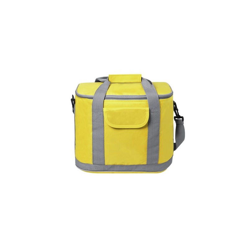 Sac isotherme personnalisable glacière Sindy Matières : polyester Couleurs : jaune cadeau entreprise pas cher