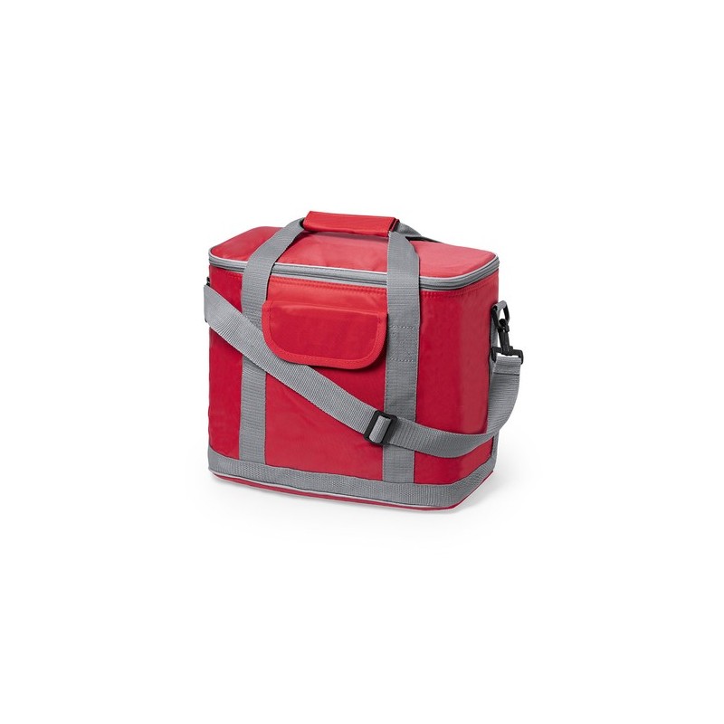 Sac isotherme personnalisable glacière Sindy Matières : polyester Couleurs : jaune objet publicitaire robuste