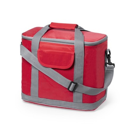 Sac isotherme personnalisable glacière Sindy Matières : polyester Couleurs : jaune objet publicitaire robuste