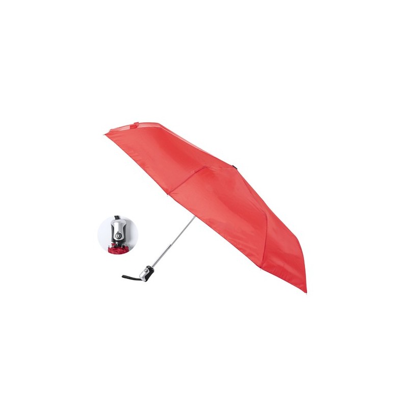 Parapluie pliable résistant personnalisé pas cher Alexon Matières : polyester Couleurs : gris goodies personnalisé en stock