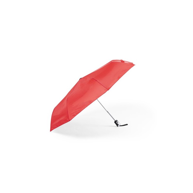 Parapluie pliable résistant personnalisé pas cher Alexon Matières : polyester Couleurs : noir impression logo haute qualité