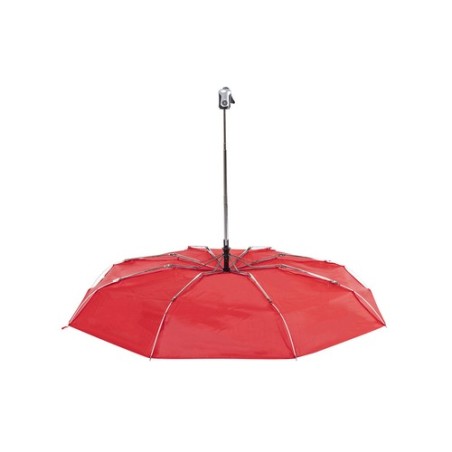 Parapluie pliable résistant personnalisé pas cher Alexon Matières : polyester Couleurs : rouge impression logo haute qualité