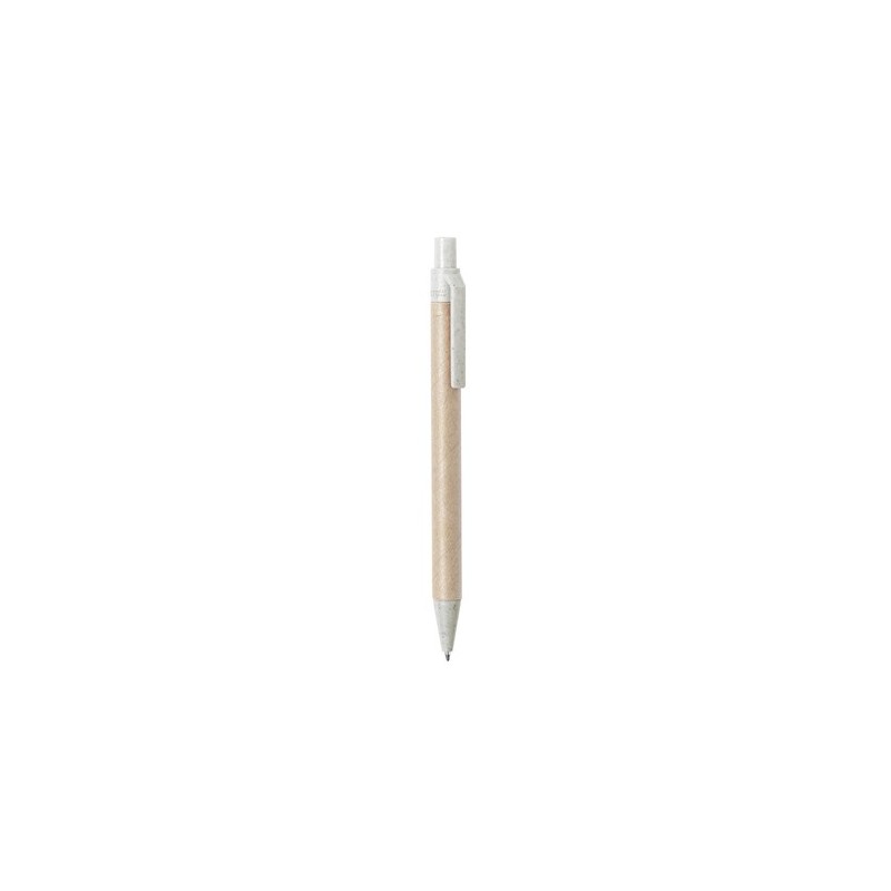 Stylo Éco-responsable Personnalisé - Desok Matières : carton recyclé Couleurs : bleu marquage couleur éclatante