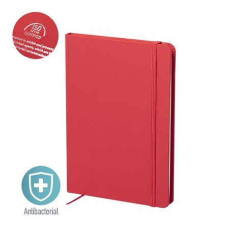 Bloc Notes Antibactérien Personnalisé Kioto Matières : PU Couleurs : noir impression haute définition
