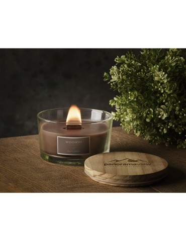 Wooosh Flame Scented Candle Dark Amber bougie parfumée