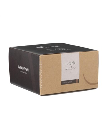 Wooosh Flame Scented Candle Dark Amber bougie parfumée