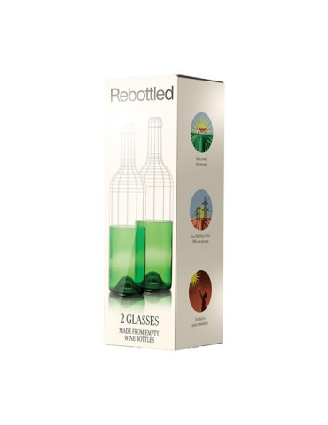 Rebottled® Tumbler 2-pack verres