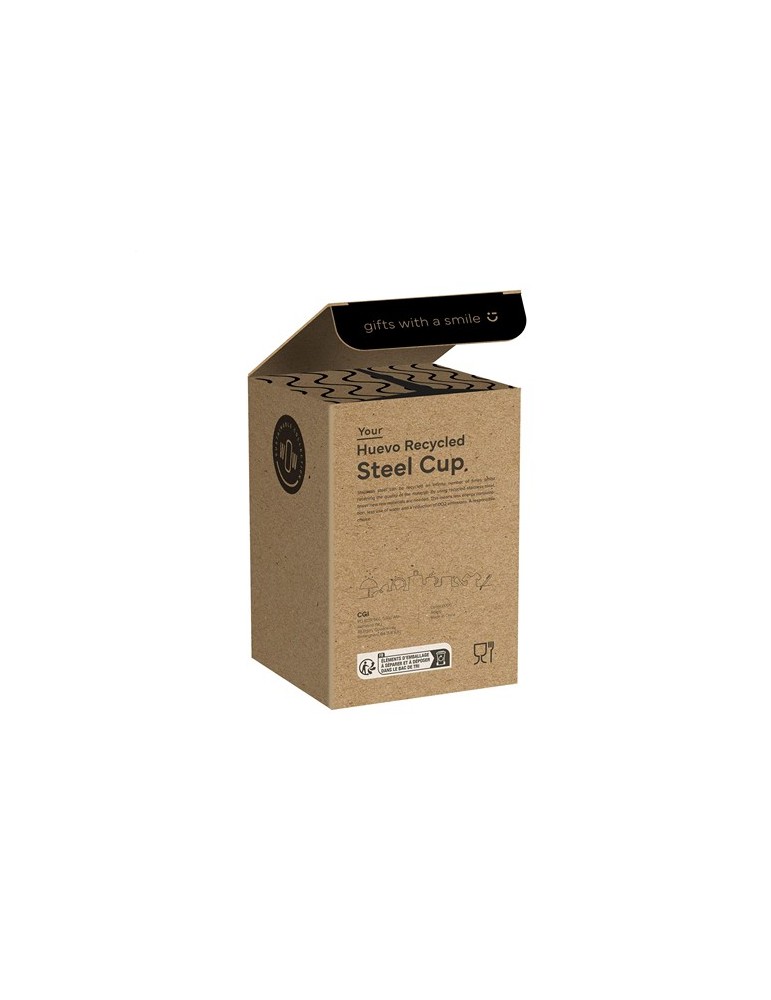 Huevo RCS Recycled Steel Cup 350 ml thermos