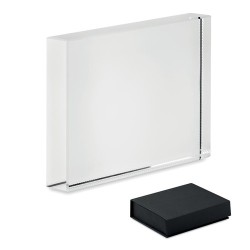 Cadre trophée en cristal personnalisé - Cadeau d'entreprise BLO Matières : verre Couleurs : transparent