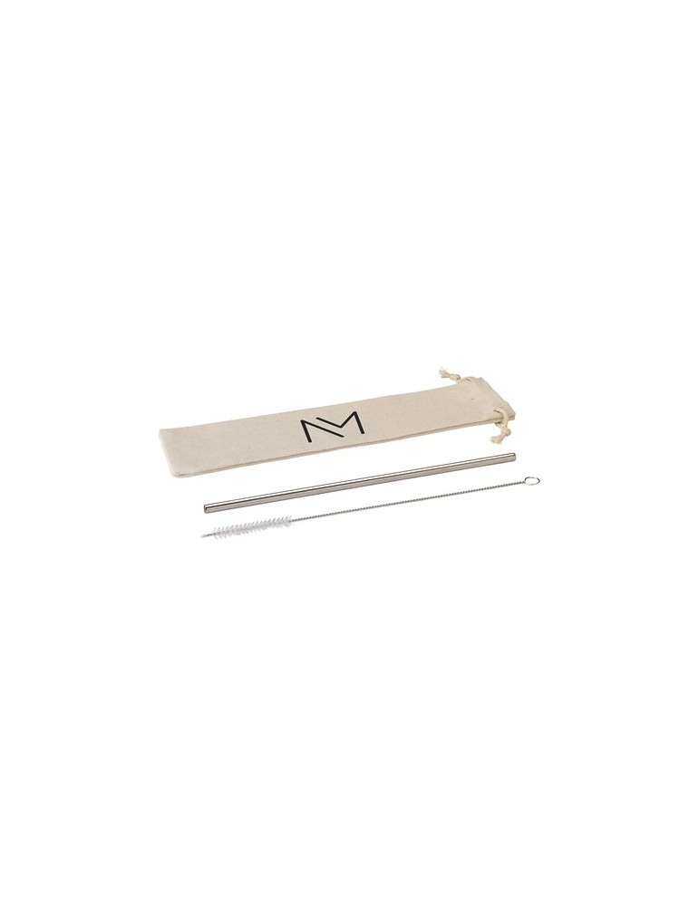 Reusable 1 piece ECO Straw Set paille acier inoxydable