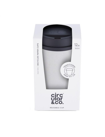 Circular&Co Recycled Now Cup Black Lid 340 ml mug