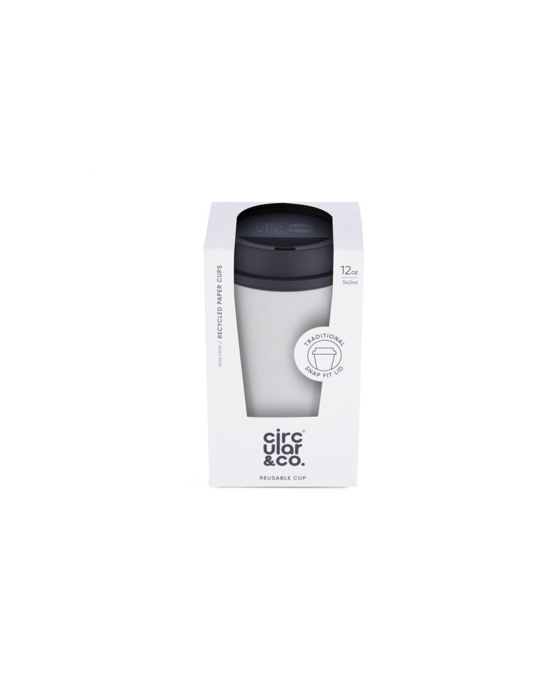 Circular&Co Recycled Now Cup Black Lid 340 ml mug