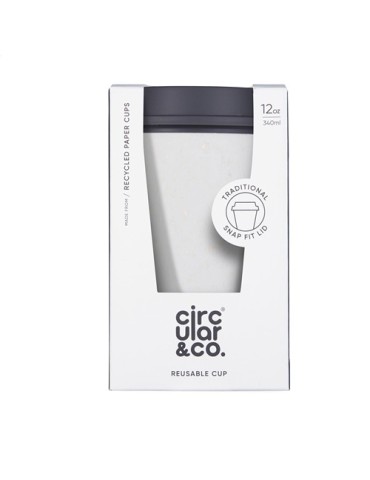 Circular&Co Recycled Now Cup Black Lid 340 ml mug