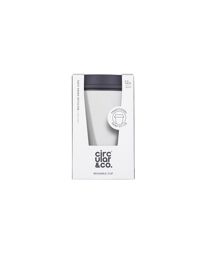 Circular&Co Recycled Now Cup Black Lid 340 ml mug