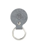 Recycled Denim Textile Keyring Round porte-clés