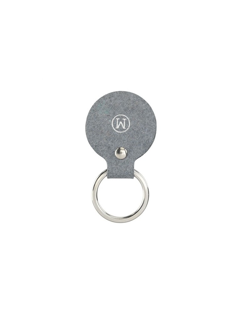 Recycled Denim Textile Keyring Round porte-clés