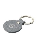 Recycled Denim Textile Keyring Round porte-clés