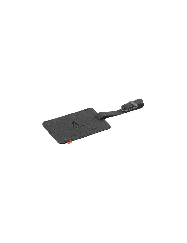 Recycled Leather Luggage Tag 'étiquette de bagage