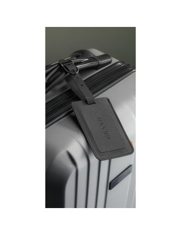 Recycled Leather Luggage Tag 'étiquette de bagage