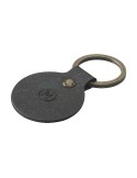 Recycled Leather Keyring Round porte-clés