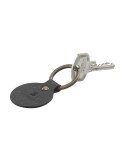 Recycled Leather Keyring Round porte-clés