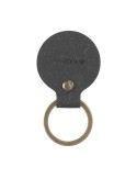 Recycled Leather Keyring Round porte-clés