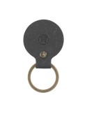 Recycled Leather Keyring Round porte-clés