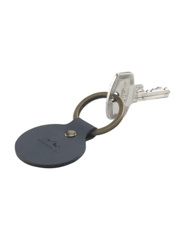 Recycled Leather Keyring Round porte-clés