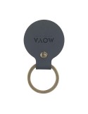 Recycled Leather Keyring Round porte-clés