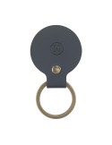 Recycled Leather Keyring Round porte-clés