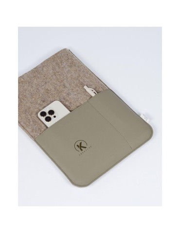 Recyc Felt&Apple Imitation Leather LaptopSleeve 16p