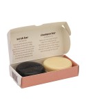 Unwaste Duopack Scrub & Shampoo bar Koffieolie