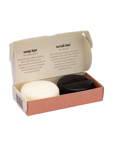 Unwaste Duopack Soap & Scrub bar