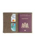 Recycled Leather Passport Holder étui à passeport