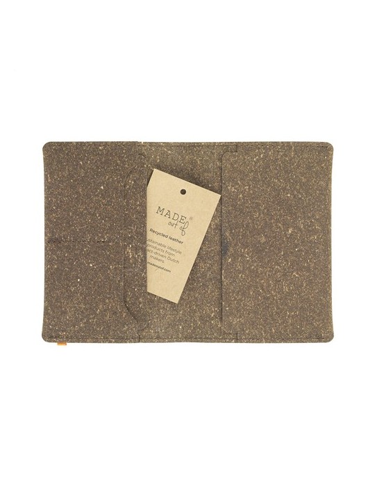Recycled Leather Passport Holder étui à passeport