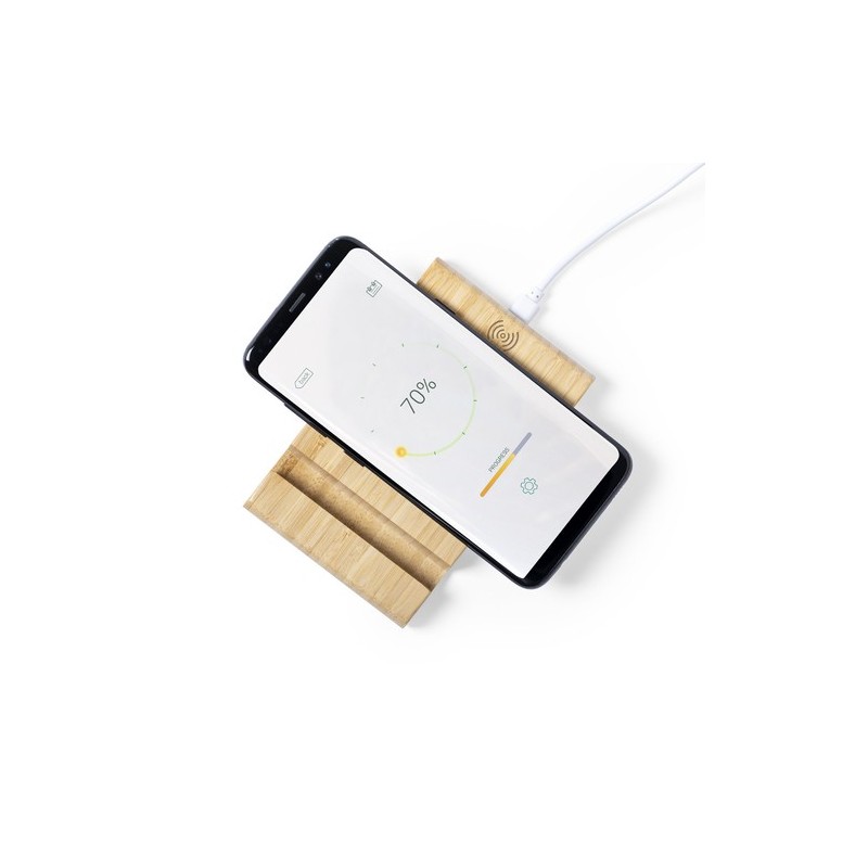 Chargeur Éco-responsable Pratique Personnalisé Vartol Matières : bambou goodies publicitaire événementiel