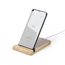 Chargeur Éco-responsable Pratique Personnalisé Vartol Matières : bambou marquage laser ultra précis
