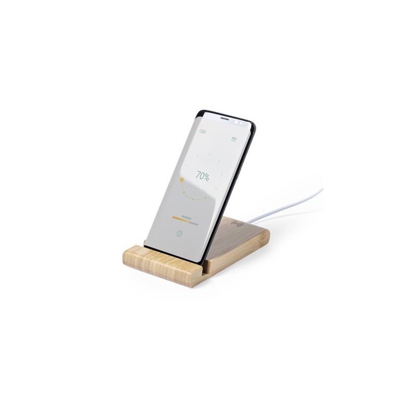 Chargeur Éco-responsable Pratique Personnalisé Vartol Matières : bambou marquage laser ultra précis