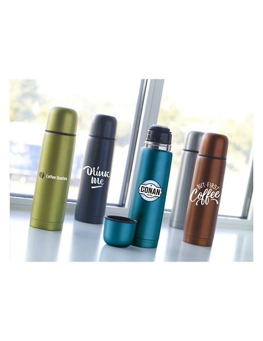 Frosted Bottle RCS Recycled Steel 500 ml bouteille