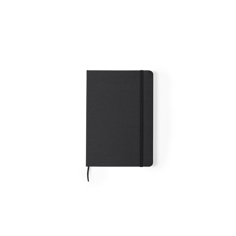 Bloc Notes Éco-responsable Personnalisé de Meivax Couleurs : noir Matières : polyester recyclé