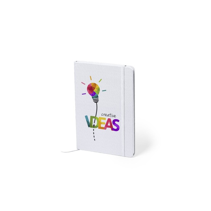 Bloc Notes Éco-responsable Personnalisé de Meivax Couleurs : noir Matières : polyester recyclé personnalisable avec votre logo