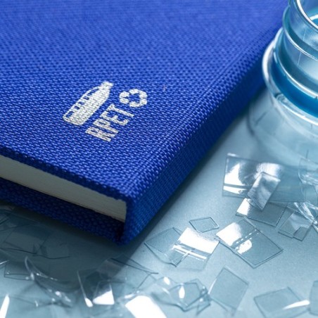 Bloc Notes Éco-responsable Personnalisé de Meivax Couleurs : noir Matières : polyester recyclé marquage laser ultra précis