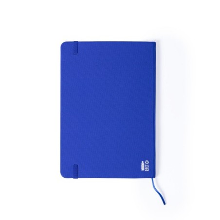Bloc Notes Éco-responsable Personnalisé de Meivax Couleurs : bleu Matières : polyester recyclé accessoire événementiel unique